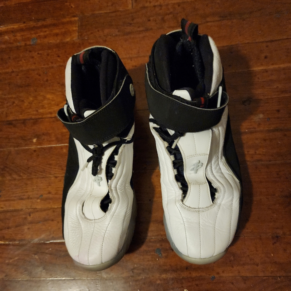 Nike Air Penny 4 black red sz 14 - Picture 2 of 11